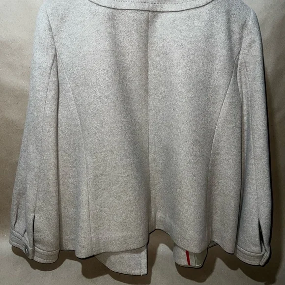 J. Crew Women's Cream Double-Breasted Short Pea Coat - Picture 5 of 5